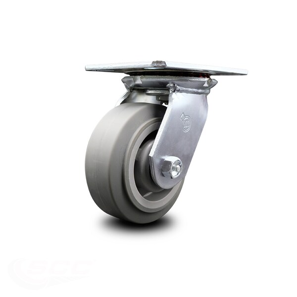 5 Inch Heavy Duty Top Plate Thermoplastic Swivel Caster with Ball Bearing SCC